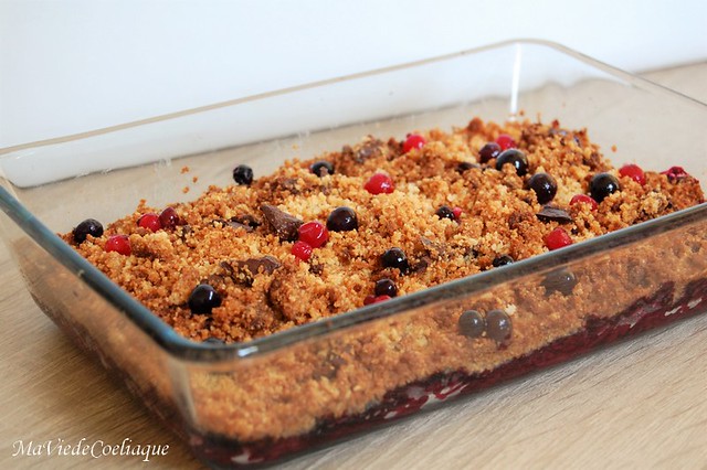 Crumble fruits rouges sans gluten sans lactose Ma vie de Coeliaque