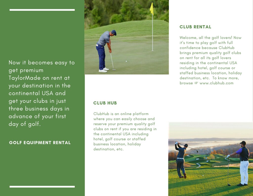 Golf Equipment Rental in USA all the golf lovers!… Flickr