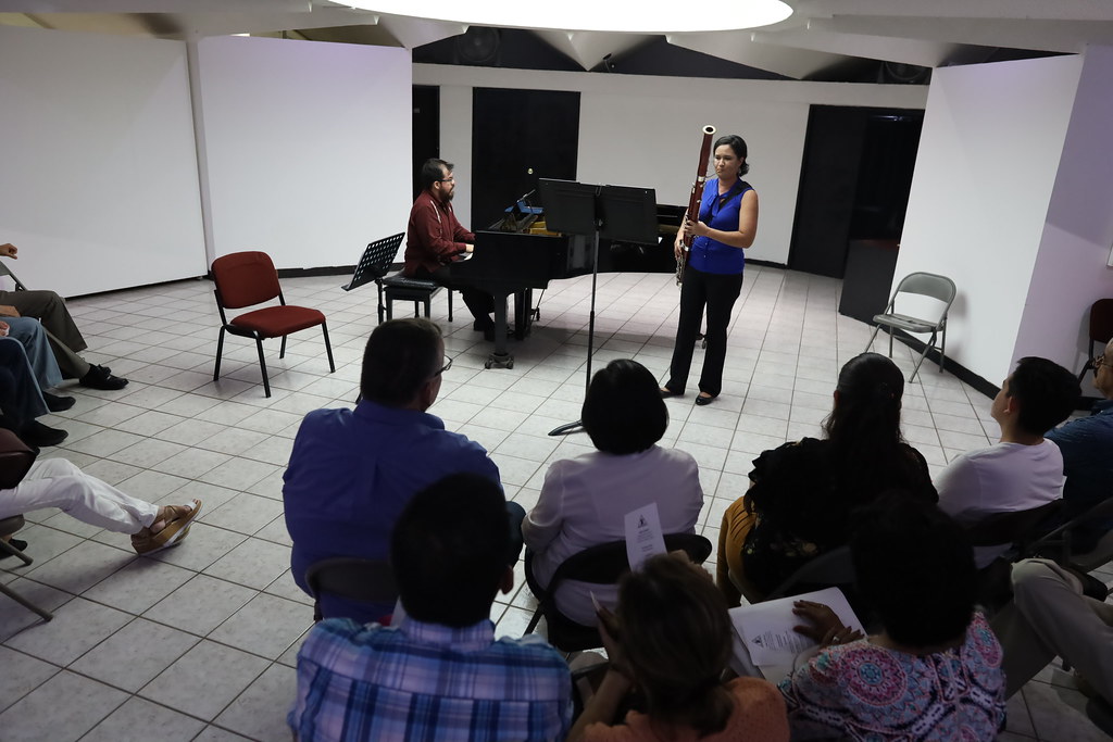 Músicos Trabajando Trío Clásico Ángelina Islava (viola), Nora Romero