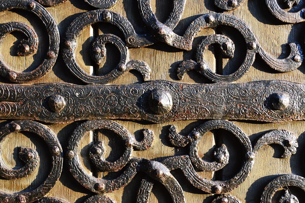 Medieval wrought iron work at the church of St. Catharinen… Flickr