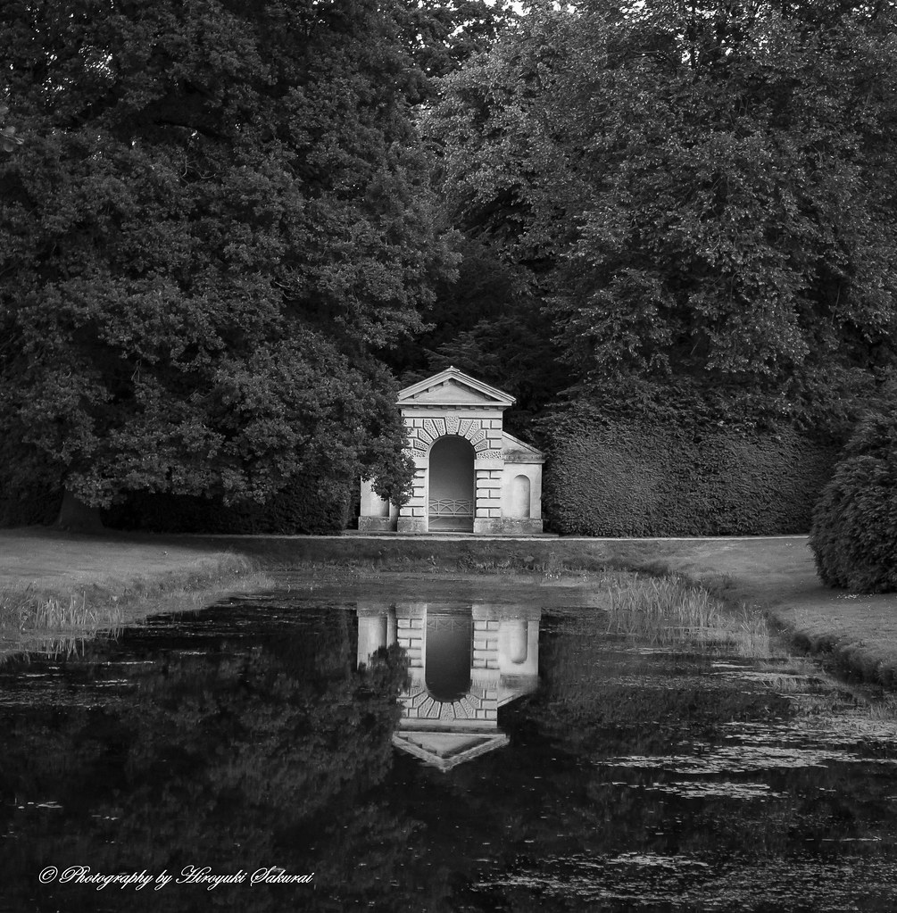 Mirror Pond and Temple; Belton House, National Trust Flickr