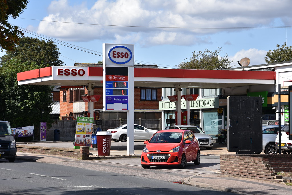 Esso, Colchester Road Elmstead Market Essex 2019. Ex Texac
