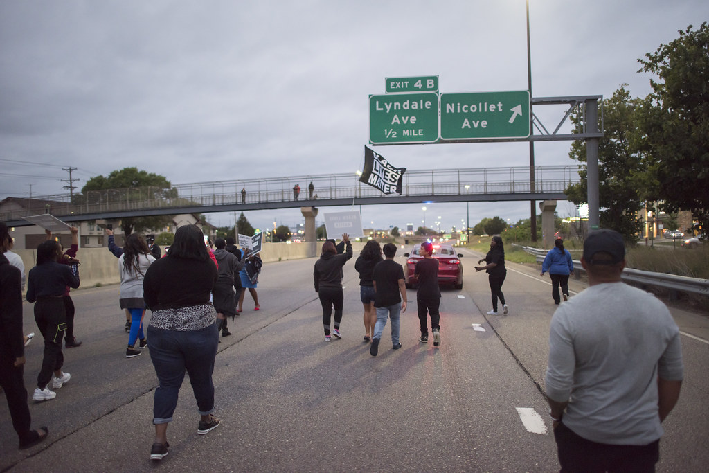 March for Brian Quinones on highway 494 Richfield, Minneso… Flickr