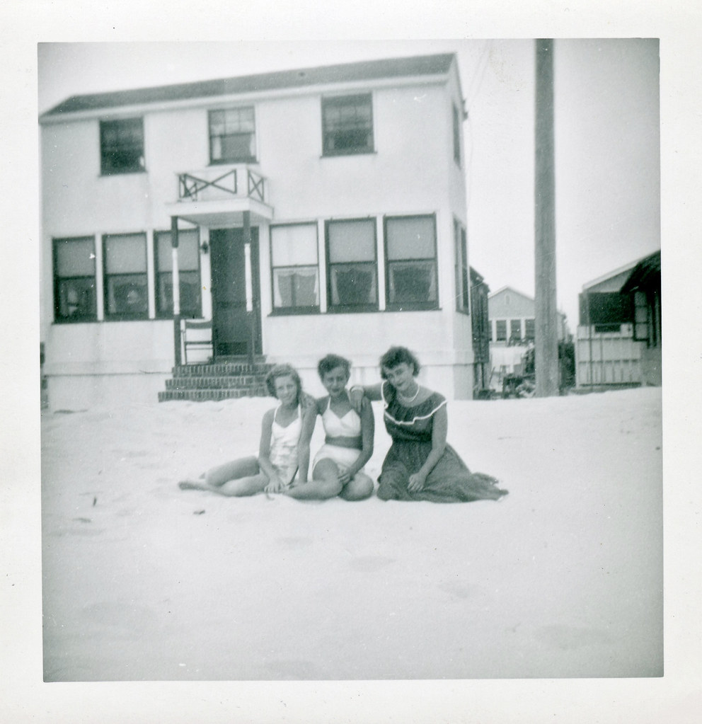 Vintage Beach Photo, Lavallette, New Jersey, c. 1950 Flickr