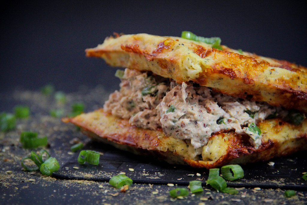 IMG_3749 Keto Tuna Melt Chaffle 2019 nightsurfing Flickr