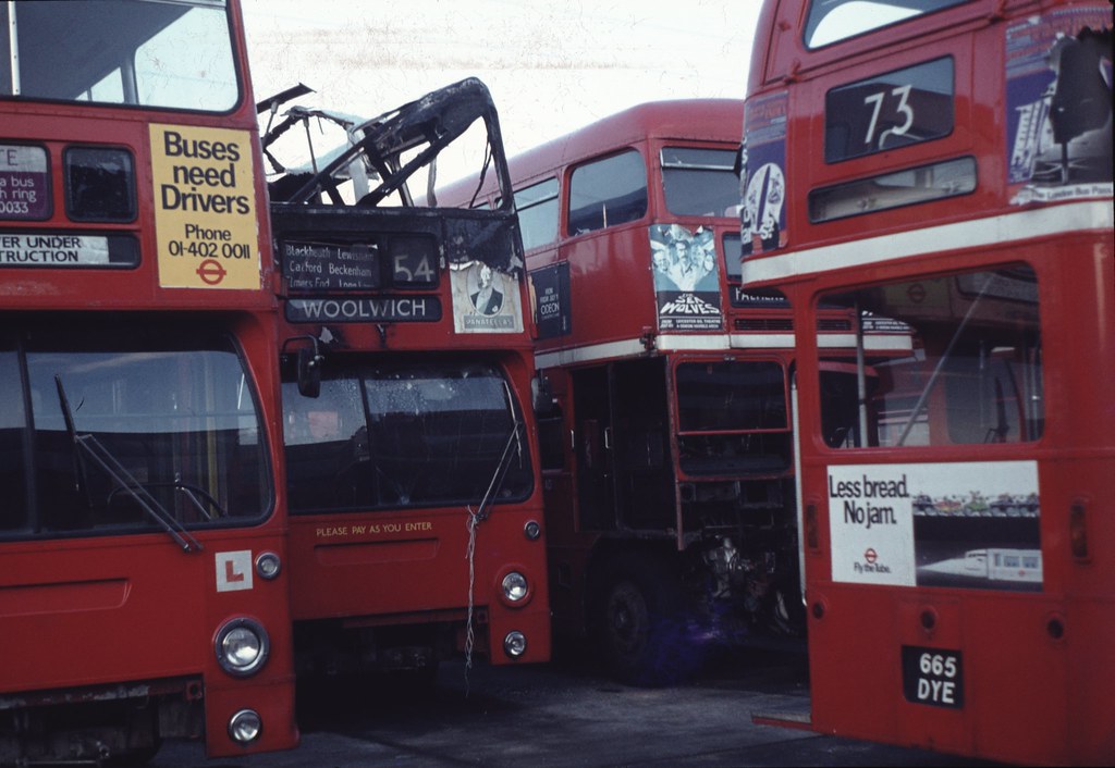 Aldenham Bus Overhaul Works DMS 388 was one of several bus… Flickr