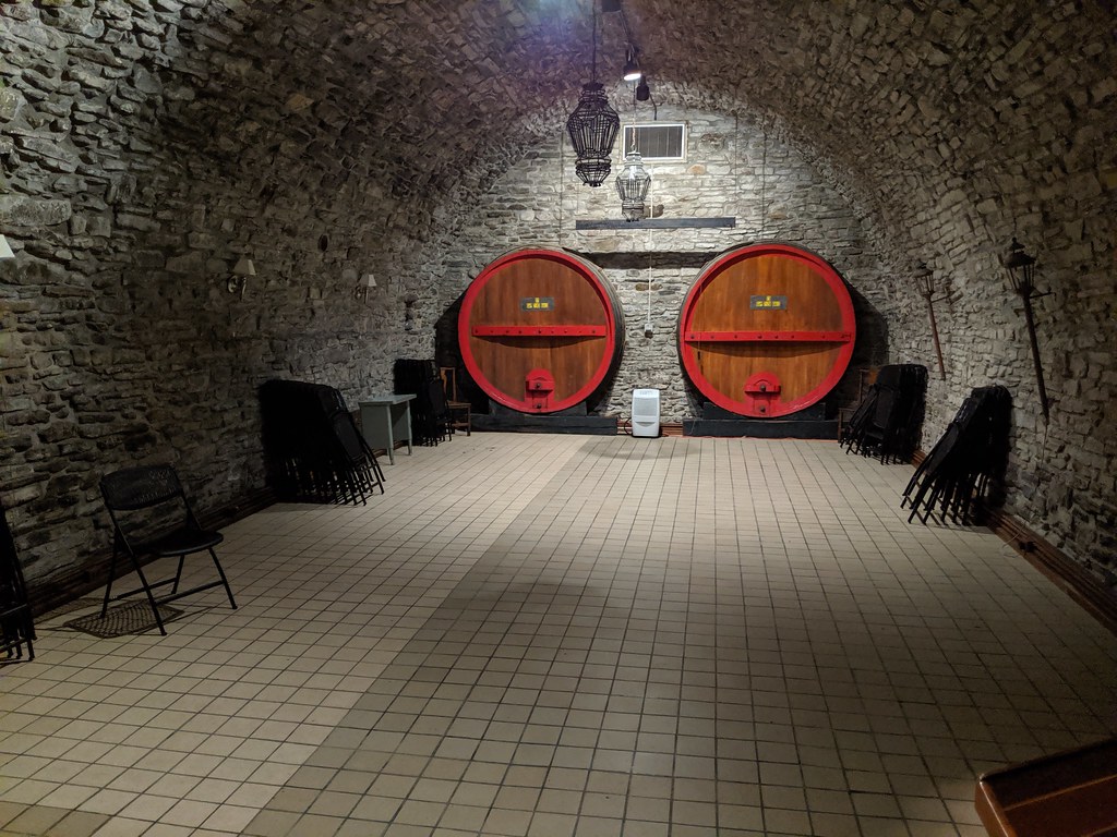 old wine barrels, old Taylor Wine Co. building Hammondsp… Flickr