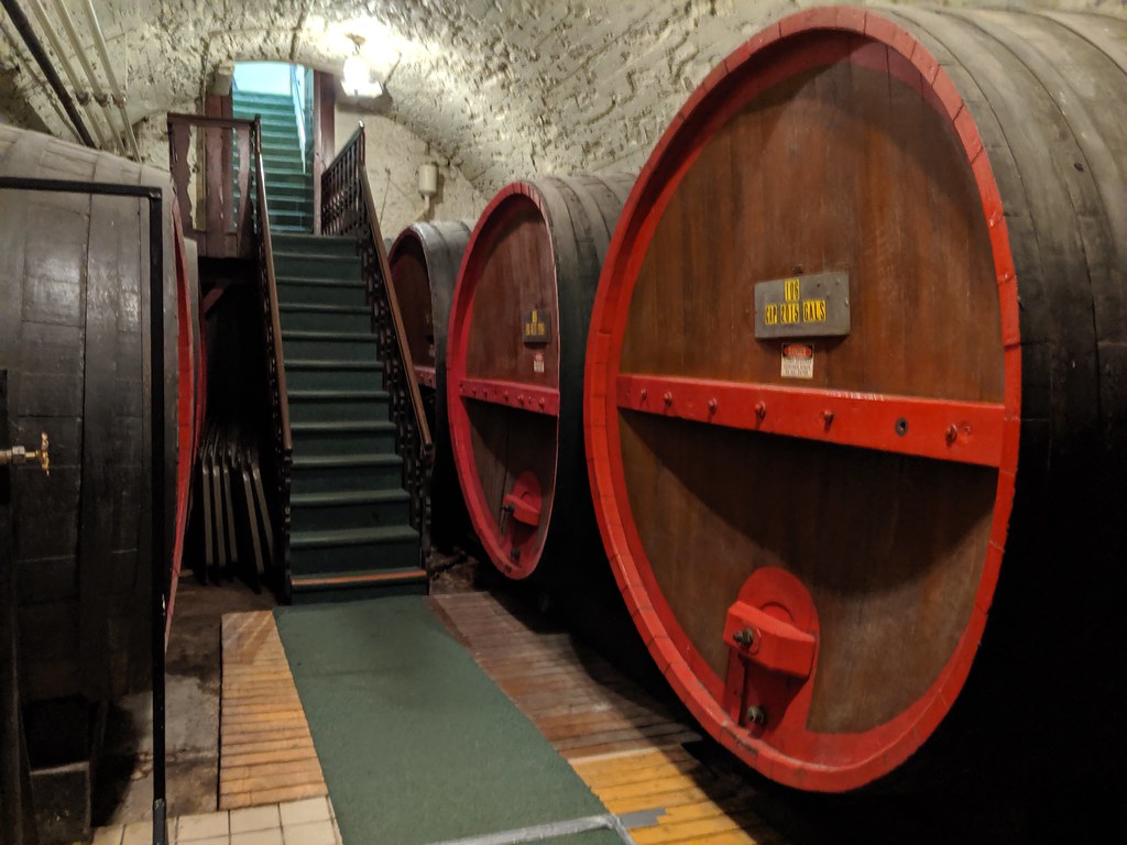 old wine barrels, old Taylor Wine Co. building Hammondsp… Flickr