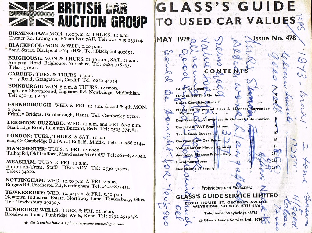 Glass's Guide Car Values May 79 001 British Car Auction Gr… Flickr