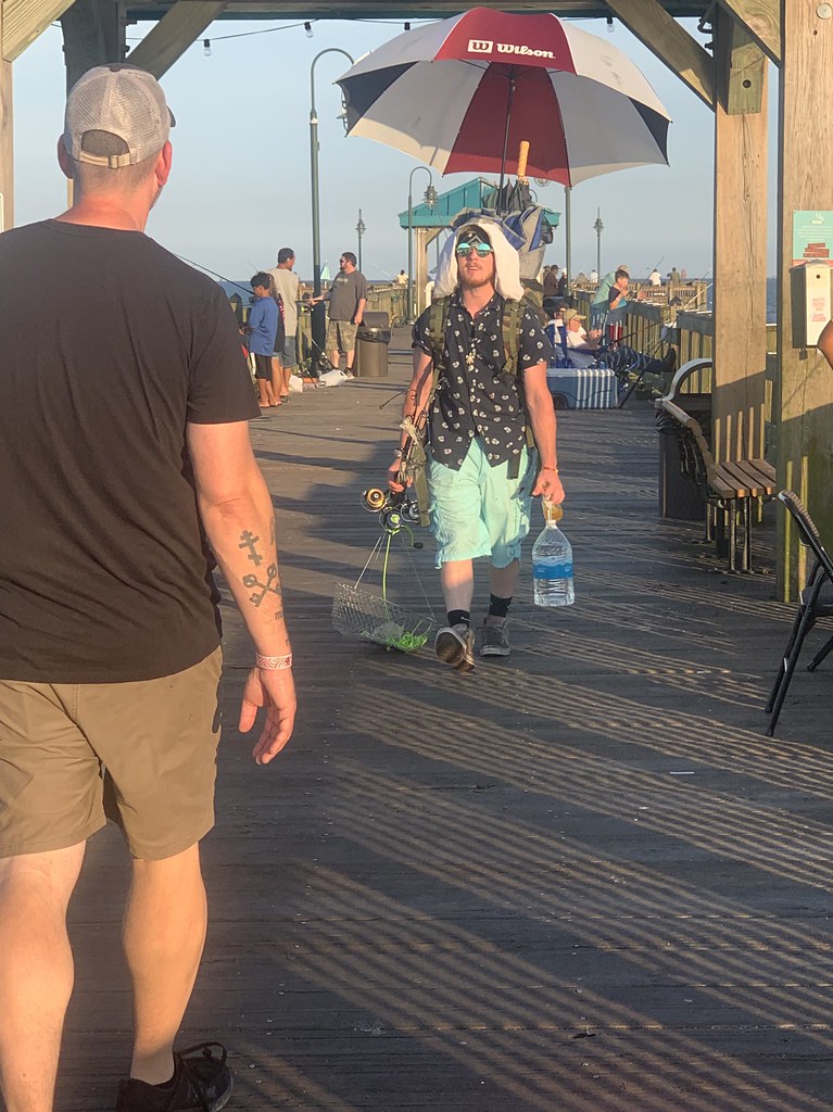 Buckroe Fishing Pier, Hampton Virginia Night Fishing Tony Alter