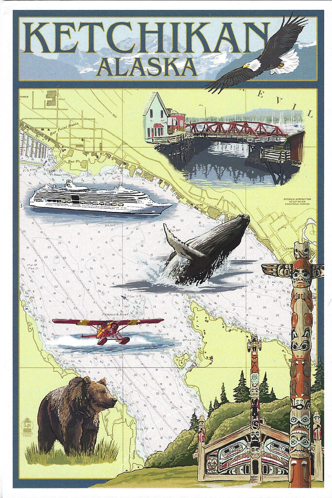 Ketchikan AK Nautical Chart Lantern Press Veeder73 Flickr