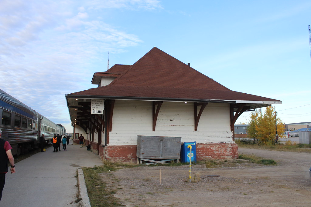 Gillam, Manitoba Railway Station Gillam was put on the map… Flickr