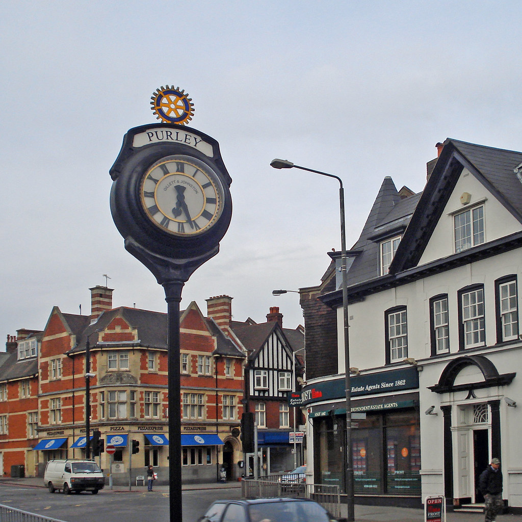 The Purley Clock A Gillett & Johnston 'Balmoral' diamond geezer