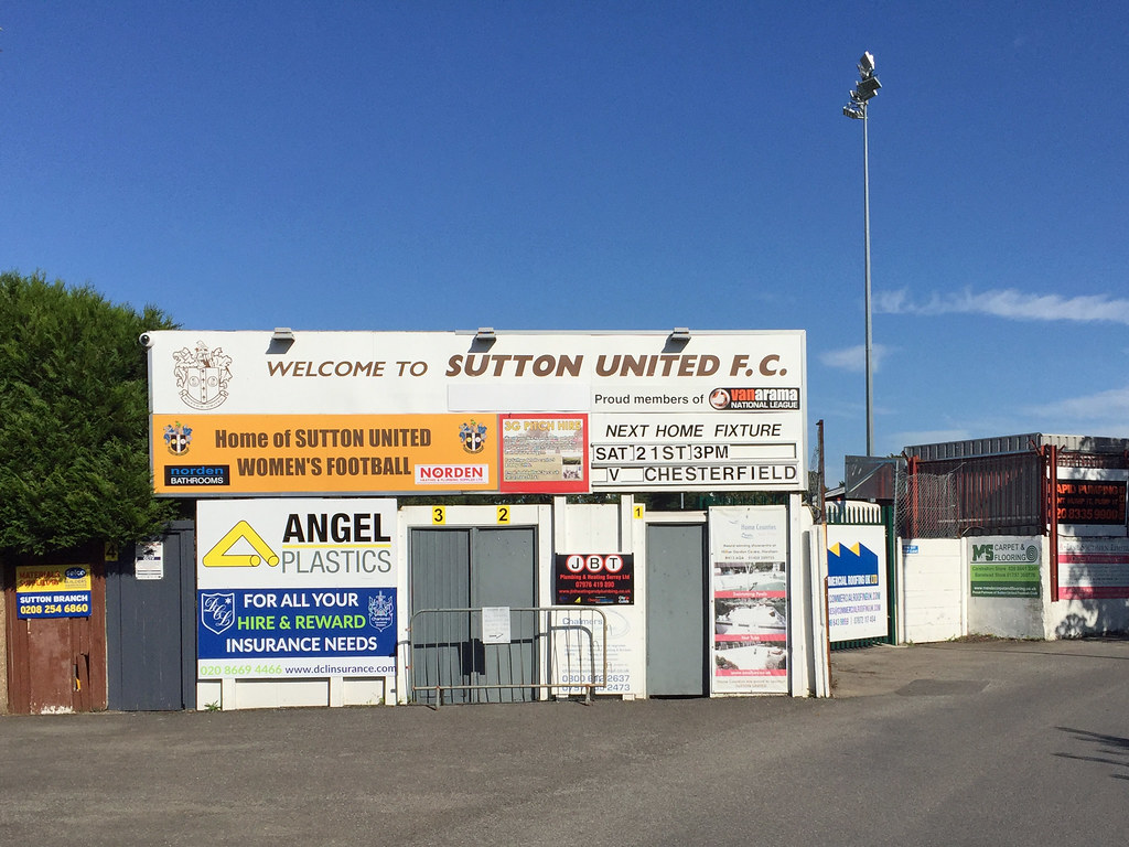 Gander Green Lane Home ground of Sutton United FC diamond geezer