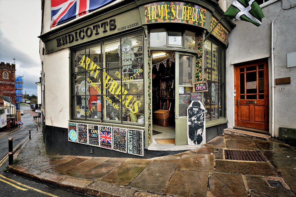 Army Surplus Streets of Exeter David Bowden Flickr