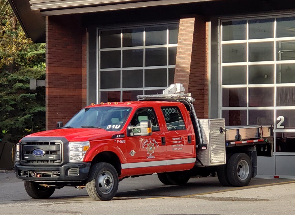 Canmore, Alberta Fire Rescue Utility 1 201x Ford F350 4x4