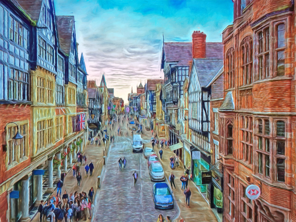 "Chester" A painterly work of Chester "Alive and Clicking!" 2.5