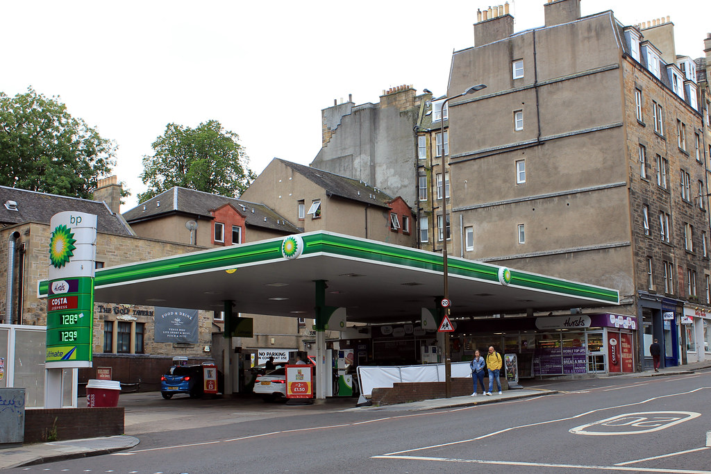 Edinburgh b.p. petrol stations. Flickr