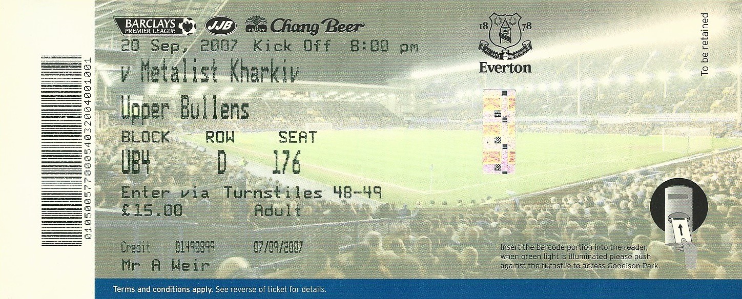 Everton Tickets 200708 Flickr