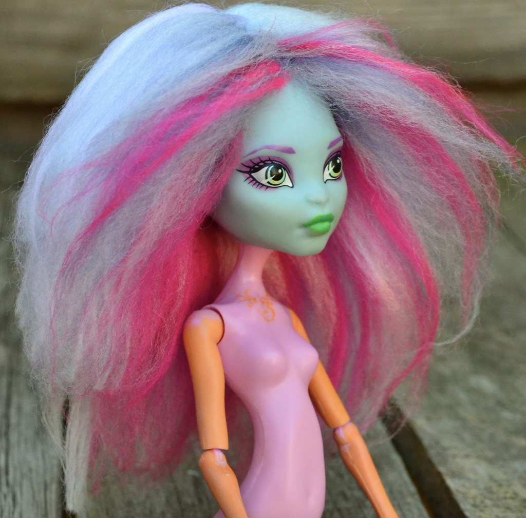 Monster High Custom Acrylic Yarn Doll Wig Monster High dol… Flickr