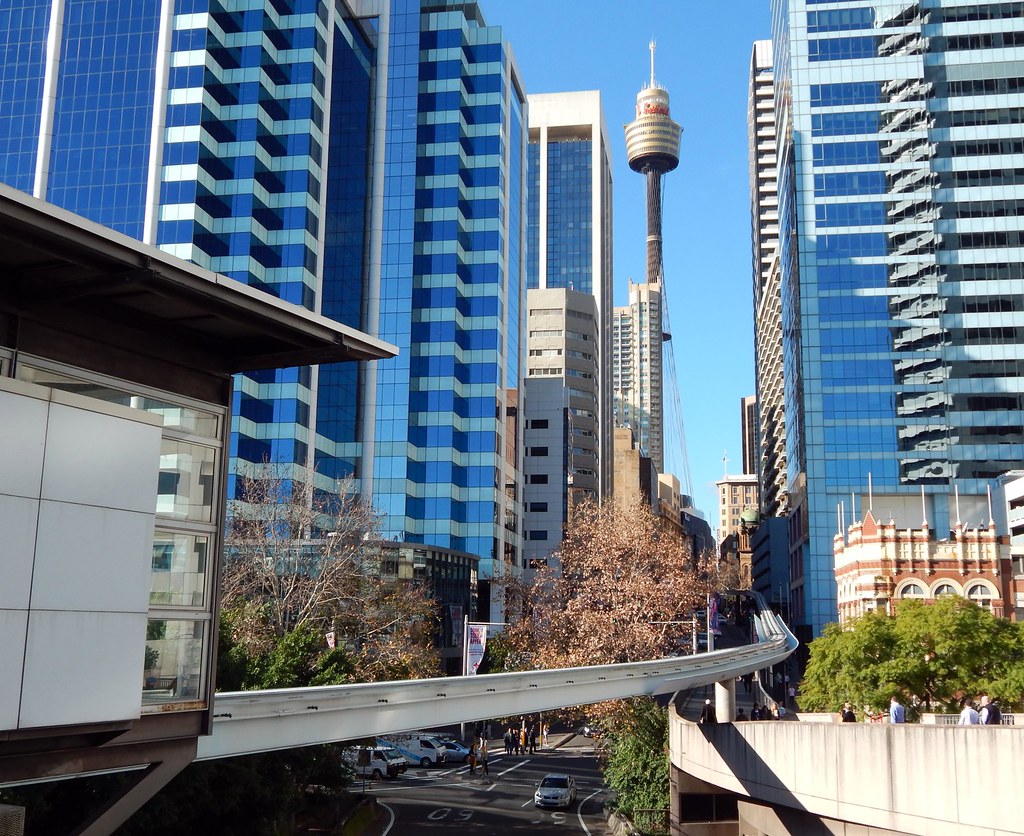 Sydney Monorail, Darling Park Monorail Station, Sydney, NS… Flickr