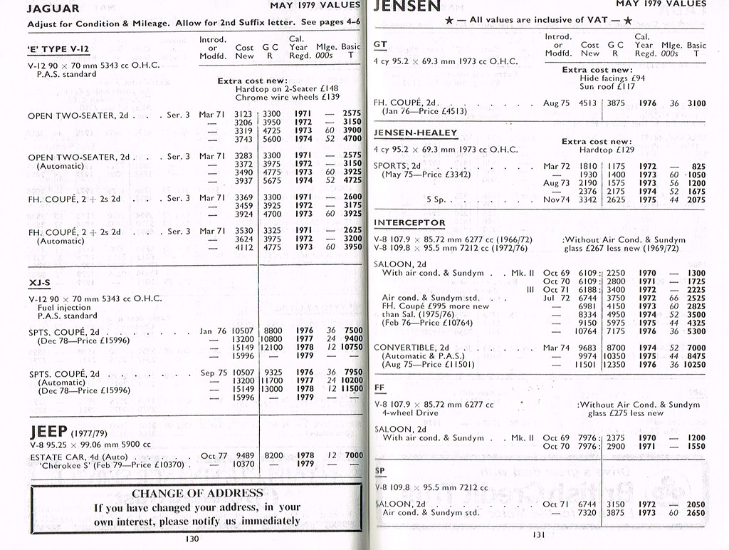 Glass's Guide Car Values May 79 130131 Jaguar Jeep Jensen… Flickr