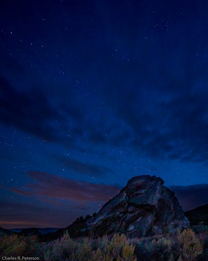 Cloudy Night Sky Idaho City of Rocks National Reserve, C… Flickr
