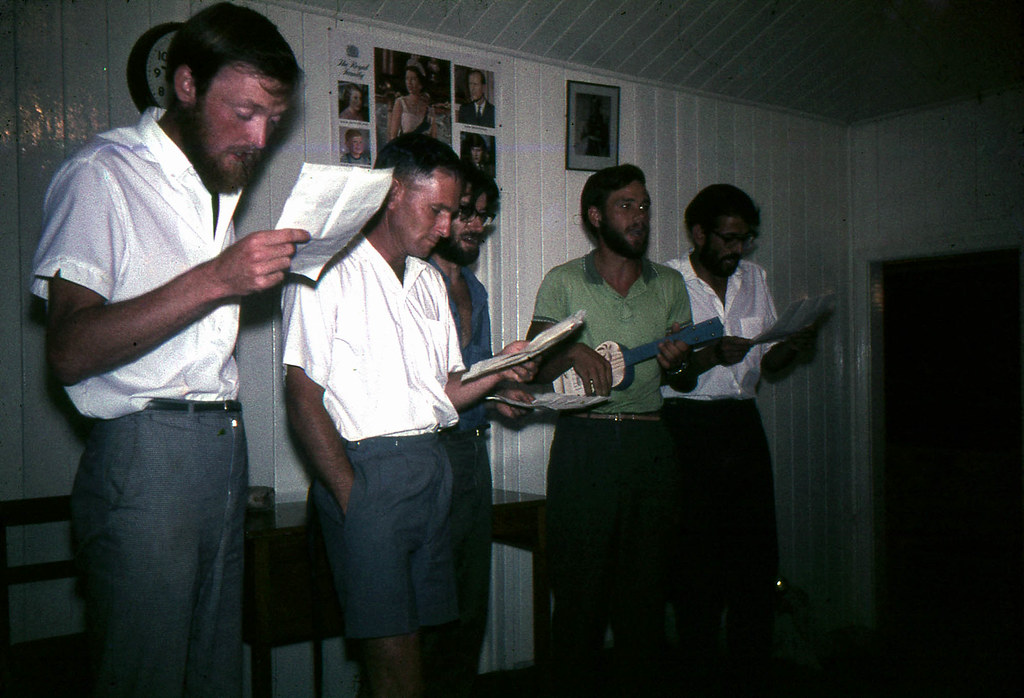 Farewell in hall, Pitcairn Island, 1964 Hardwicke Knight p… Flickr