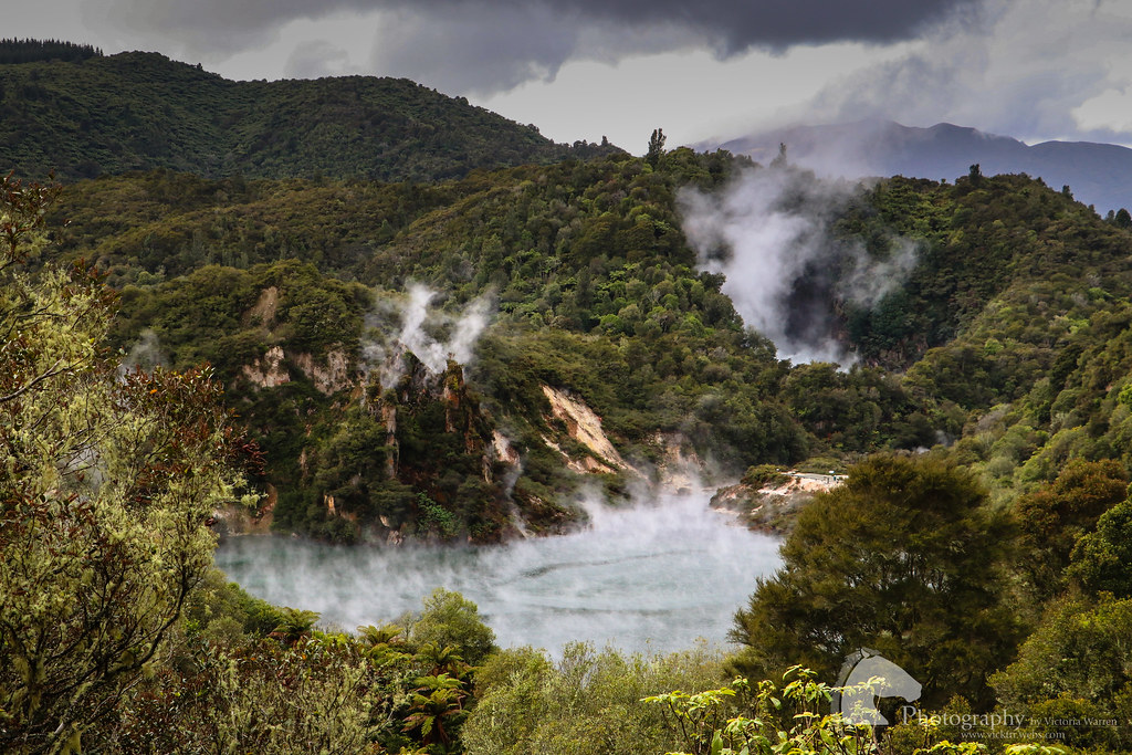 Frying Pan Lake Waimangu Volcanic Valley, New Zealand July