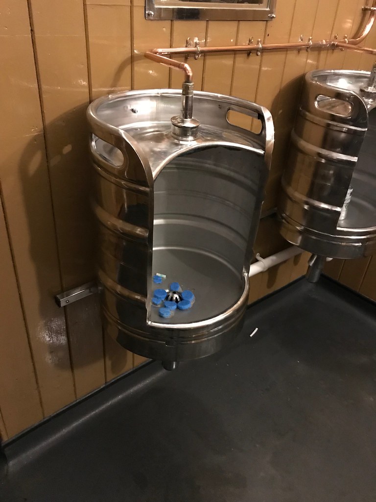 Posh Beer Keg Urinals. Great beer keg styled urinals at Th… Flickr