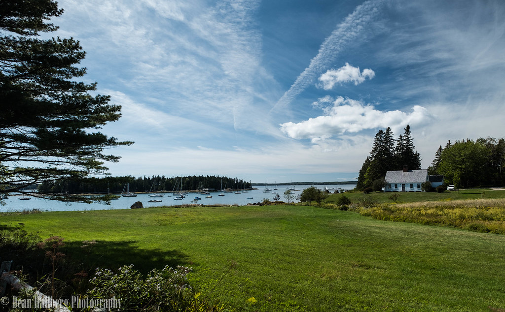 Maine Harbor Brooklin ME. Yes that house is for sale! Dean Hallberg