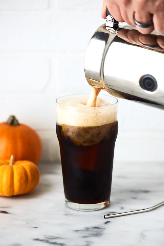 Pumpkin Cream Cold Brew (Starbucks Copycat Recipe) {options for keto