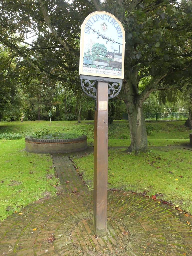 Skellingthorpe Village Sign Derek Mingay Flickr