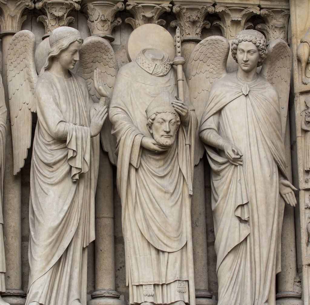 St Denis between Angels "O God, who sent Saint Denis and h… Flickr