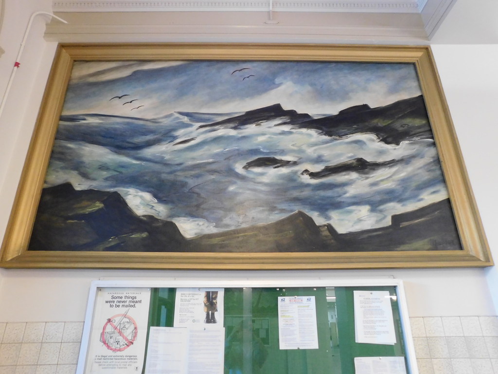 Portland, Maine Post Office Mural New Deal mural entitled … Flickr