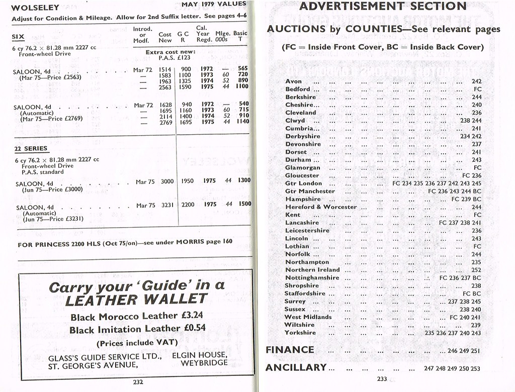 Glass's Guide Car Values May 79 232233 Wolseley The defun… Flickr