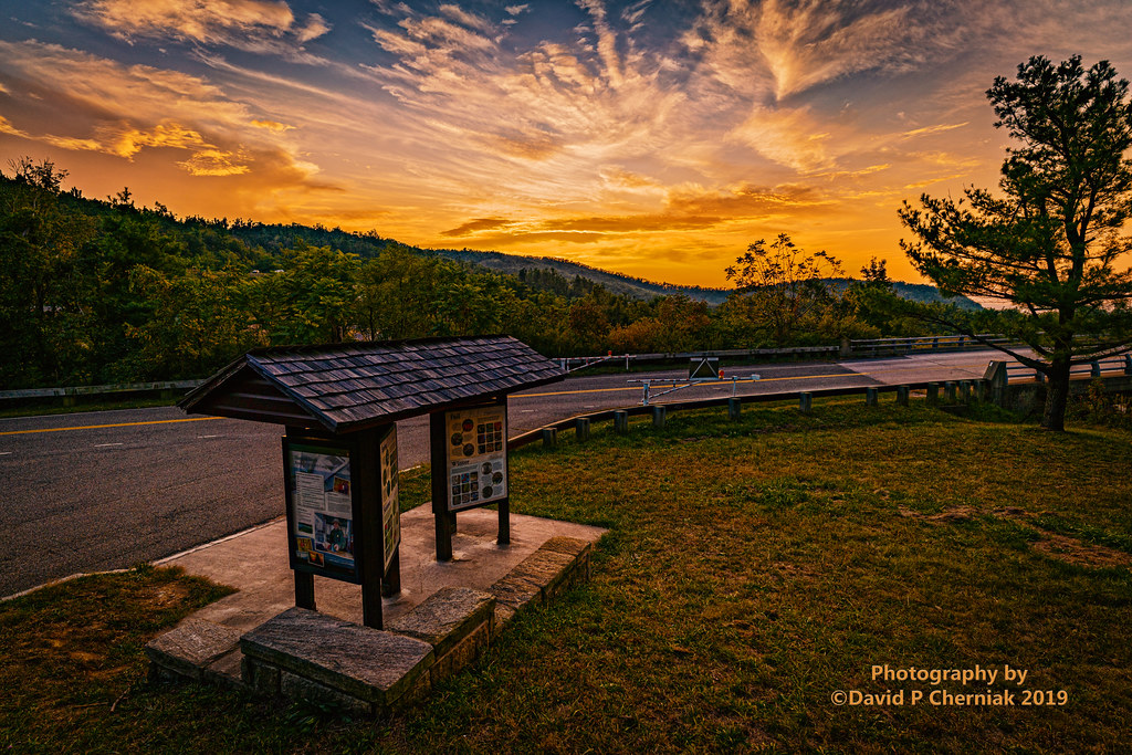 Breathtaking Golden Sunset Skyline Drive South Entrance 105 Long