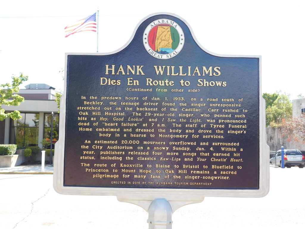 Hank Williams Death Historic Marker a photo on Flickriver