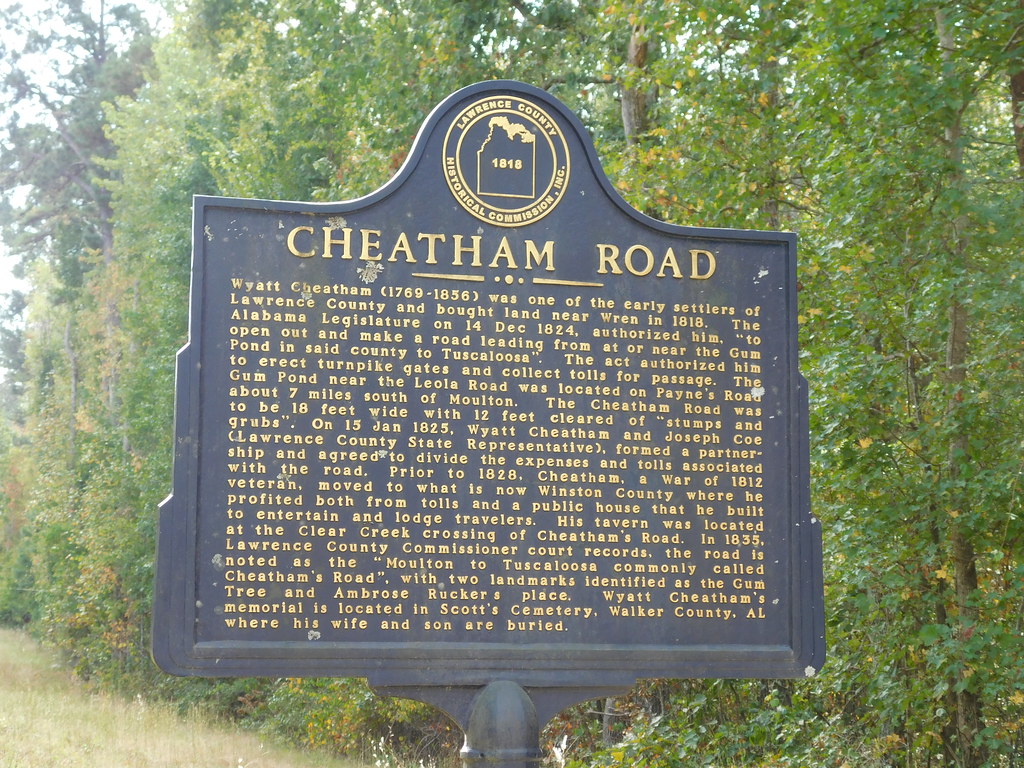 Cheatham Road Historic Marker AL Hwy 33 in the Bankhead Na… Flickr