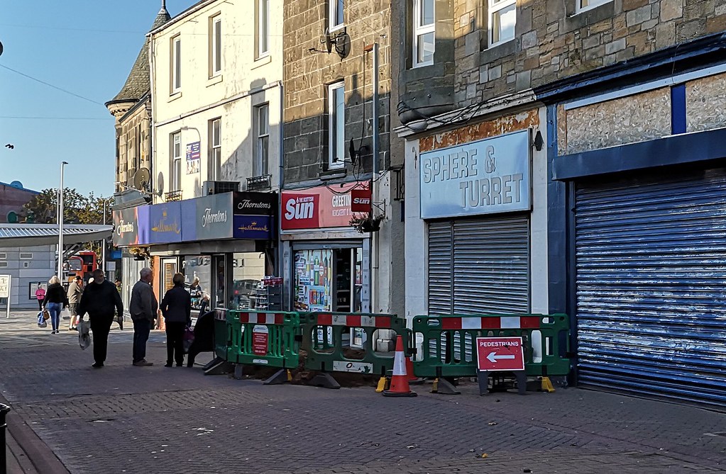 Leven High Street. High Street. Leven. Fife. Scotland. Terry Gilley