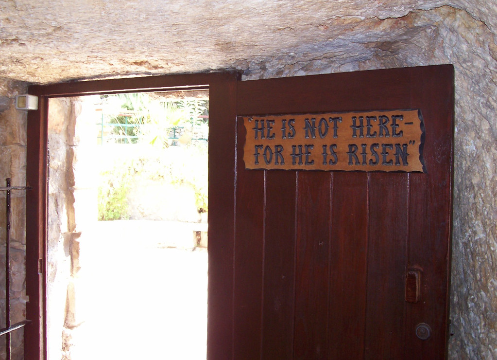 ‘He is Risen’ The Entrance of the Garden Tomb, Jerusalem,… Flickr
