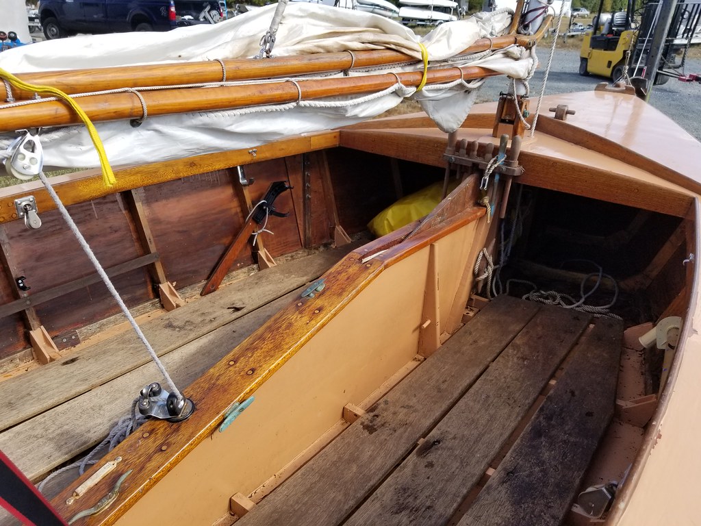 7024 Blue Jay Sailboat Vintage wooden Bluejay with traile… Flickr