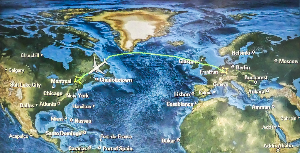 Air Canada flight route from Frankfurt to Montreal Flickr