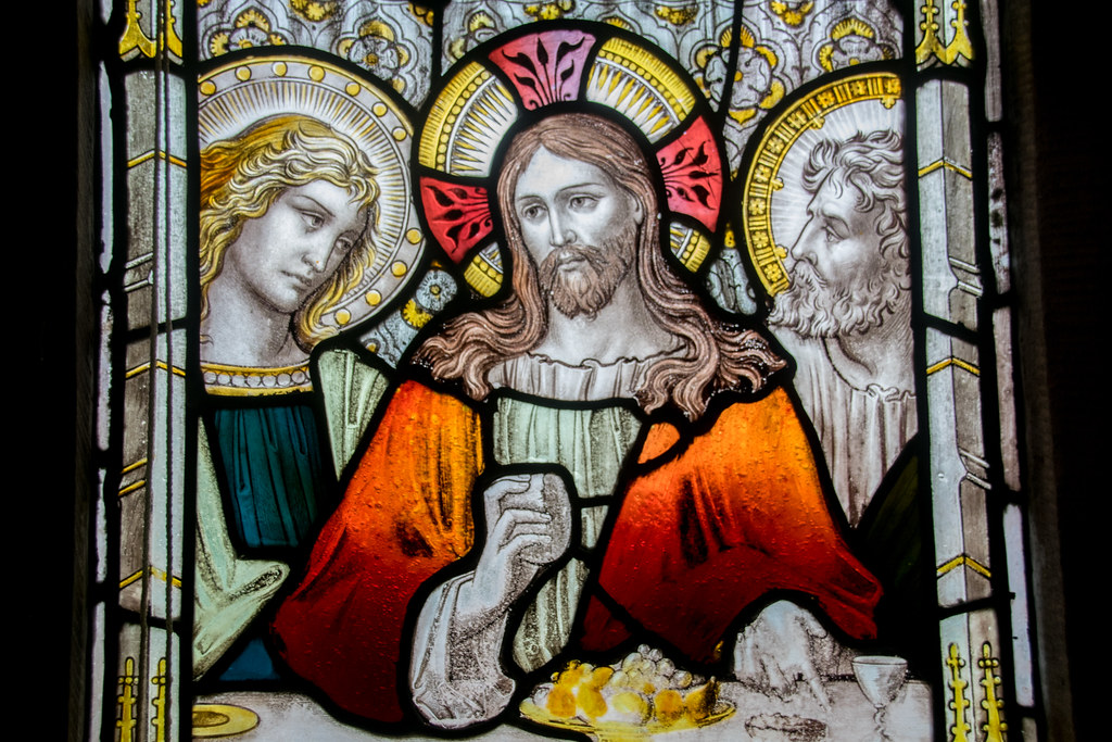 STAINED GLASS LAST SUPPER liam okeeffe Flickr