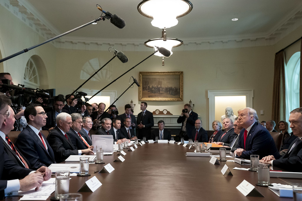 Meeting President Donald J. Trump speaks with repo… Flickr