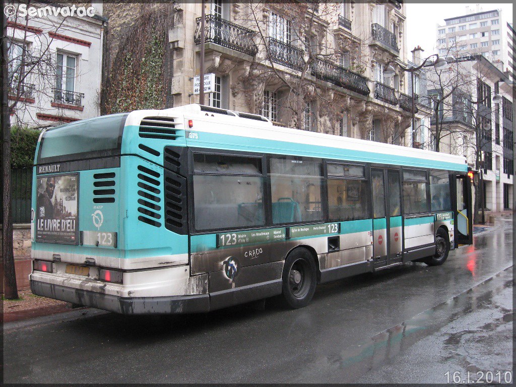 Heuliez Bus GX 317 (Renault Citybus) RATP (Régie Autonome des