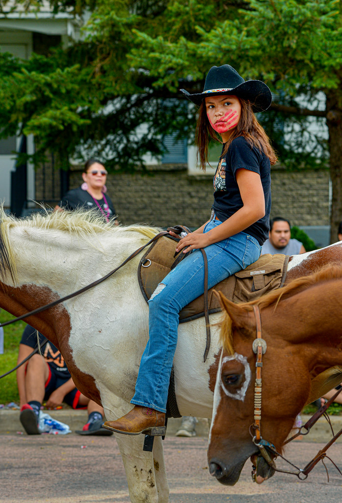 American Indian Cowgirl 2019 Labor Day Parade, Wagner, Sou… Flickr