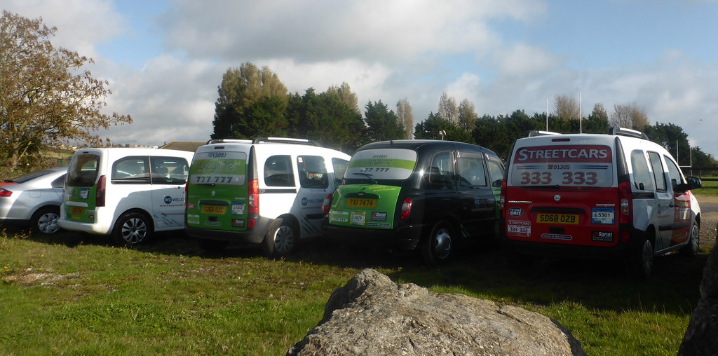 Taxi Variety A lineup of Weymouth taxis. 2 x Mercedes Cit… Flickr