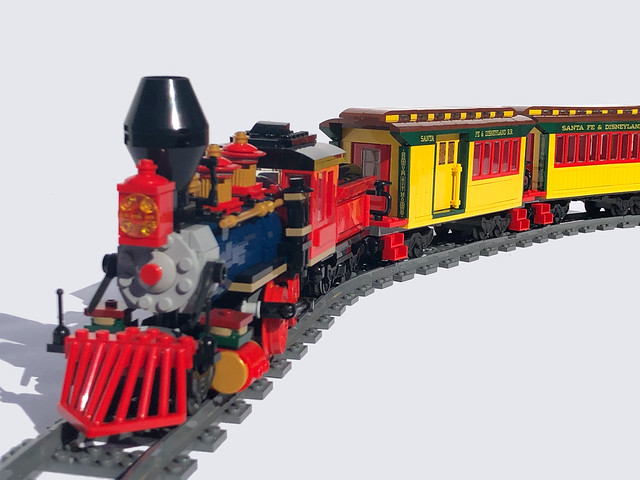[MOC] Santa Fe & Disneyland Railroad Passenger Cars (1955) LEGO Train Tech Eurobricks Forums