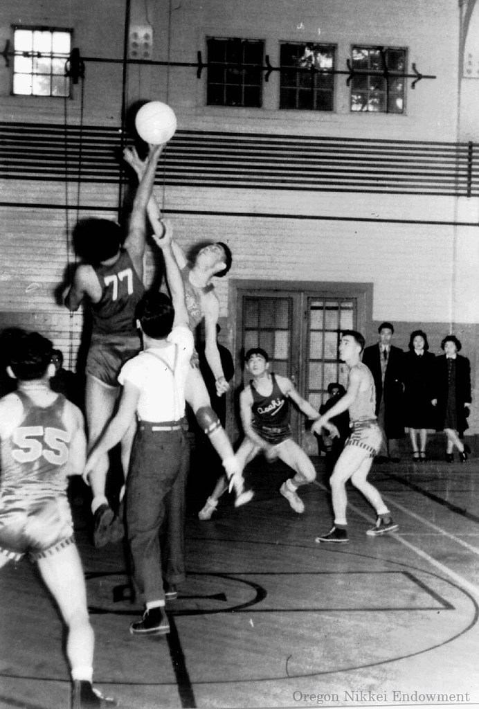 Portland basketball Nisei basketball game. ca 1940. Locati… Flickr